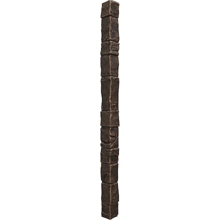 Ekena Millwork Universal Outside Corner for StoneWall Faux Stone Siding Panels PNUOC03X48AC